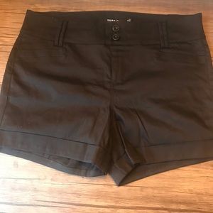 Torrid high waist black denim shorts
